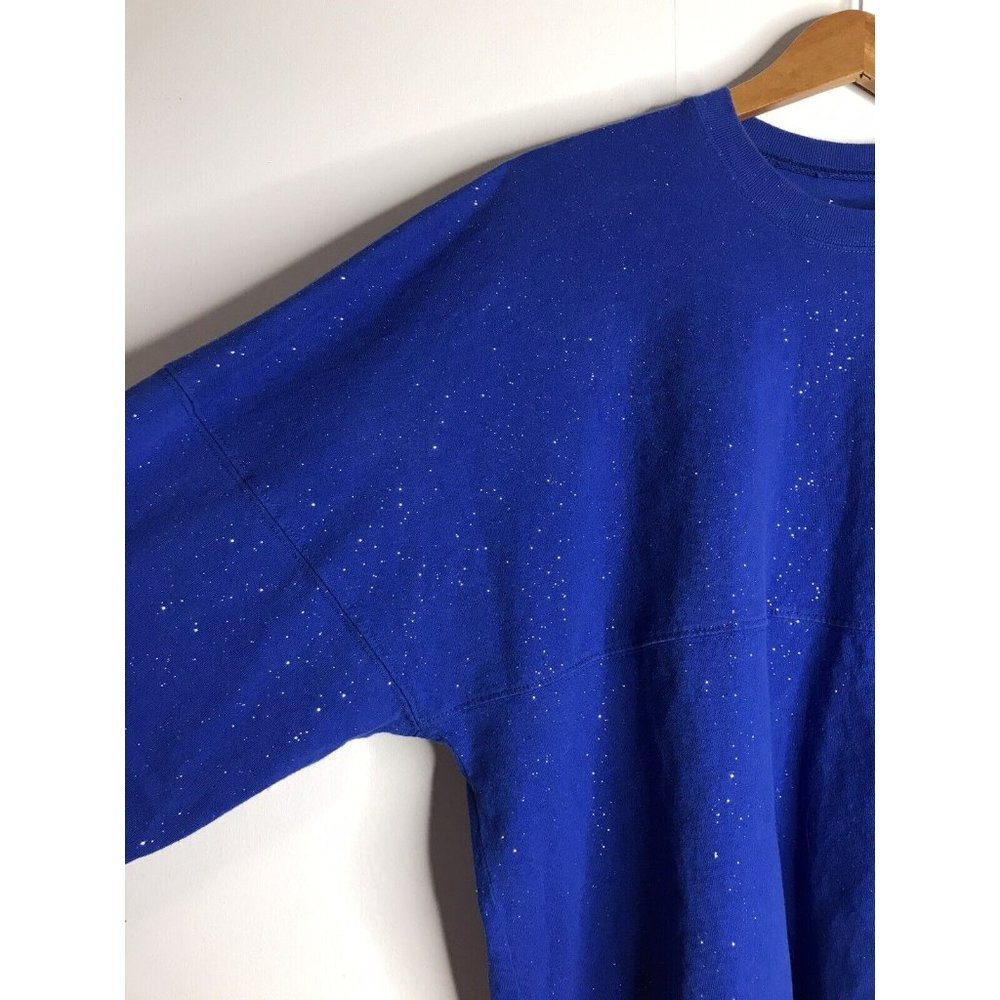 Walt Disney World Blue Sparkle Glitter Spirit Jersey Size XL - Picture 6 of 12